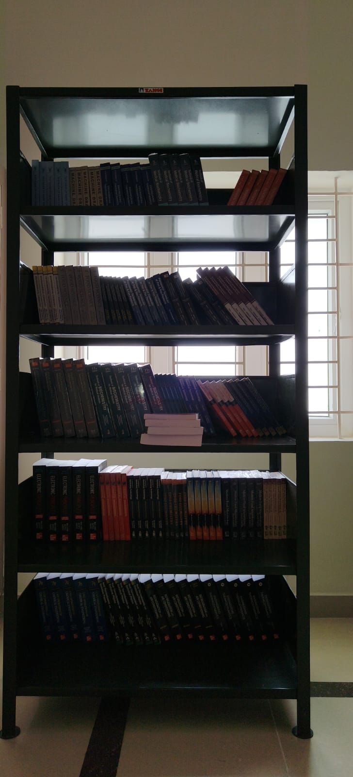 Modern university library interior with natural light