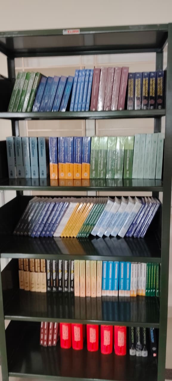 Computer workstations in digital library section